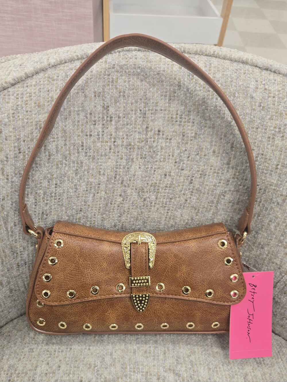 Betsey Johnson Western Buckle Shoulder Bag